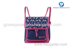 high quality girls backpack nice design with perfect color matching