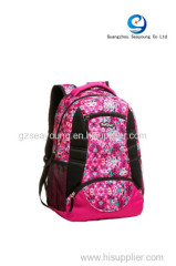 top quality 18 inch girls laptop waterproof bag printed casual backpack