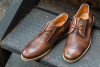 Brown Men Business Cowhide Shoes