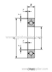 crossed roller bearing with retainers