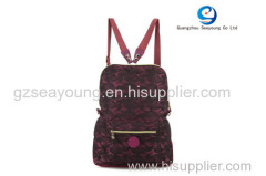 New Design Casual Style pretty Lightweight Nylon Backpack Daily Backpack