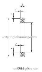 crossed roller bearing compact inner and outer ring