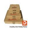 Kraft Paper Plain Brown Pizza Packaging Boxes 6 Inch Square Shape Offset Printing