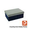 Environmental High Gloss Gift Boxes Silver And Navy Small Rectangular Cardboard Boxes