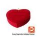 Soft Flocked Cloth High Gloss Gift Boxes For Jewelry Package Red Heart Design