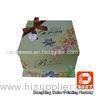 Embossing 12 Inch Cake Packaging Boxes Biodegradable Delicate Bow Tie Design