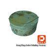 Hot Foil Stamping Sturdy Round Decorative Cardboard Boxes With Lids String Style