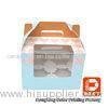 250 Grams Ivory Board Paper Food Boxes Single Cupcake Boxes With Window