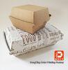 Grease Proof Recycled Fast Food Packaging Foldable With Offset Printing