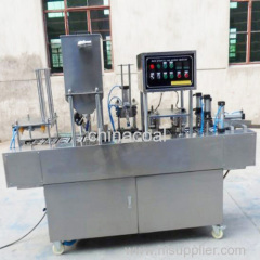 Automatic cup filling and sealing machine