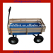 High Quality Beach and Garden Steel with Wooden Wagon Baby Cart