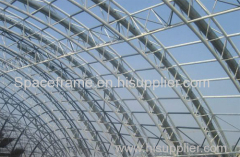 Steel truss structure waiting room hall galvanized roof