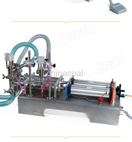 Two Nozzle Piston Pneumatic laundry washing Liquid filling machine