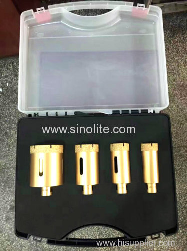 Diamond brazed core bit 4pcs/set