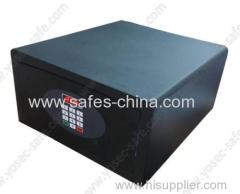 High quality Laser cut hotel safe with flat keypad panel and motorized locking mechanism