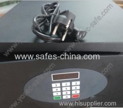 High quality Laser cut hotel safe with flat keypad panel and motorized locking mechanism