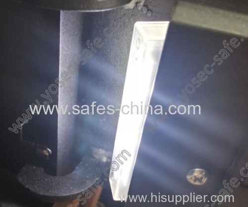 High quality Laser cut hotel safe with flat keypad panel and motorized locking mechanism