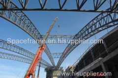 Prefab steel building steel truss structure roofing