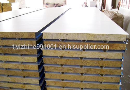 Hot sale Zlock rockwool sandwich panel for wall and celling