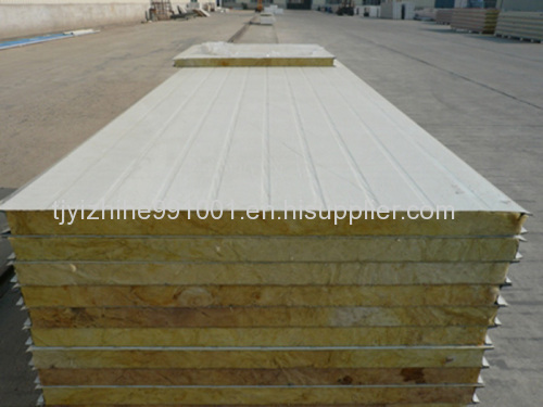 fireproof rock wool sandwich panel rockwool sandwich panel for roof and wall