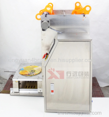 Semi automatic plastic food container/tray/box/bowl sealing machine