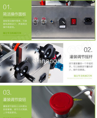 Semi-Automatic Two Nozzle Piston Pneumatic laundry washing filling machine