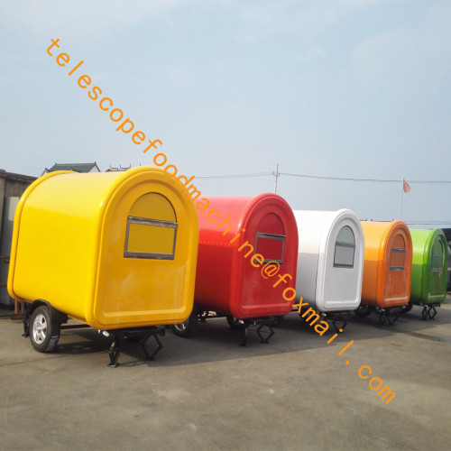 Deep fryer mobile food trailer ice cream fast food cart coffee mobile food truck donut food caravan