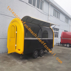 double axles fast food truck ice cream mobile food trailer coffee fast food cart fryer food van food caravan food kiosk