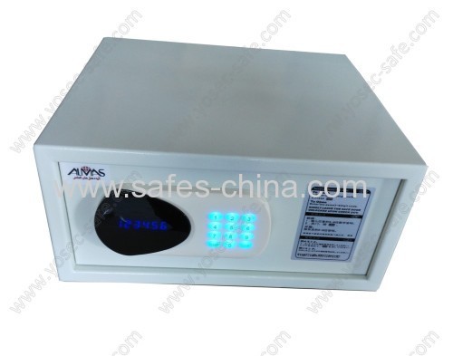 Fit 15" laptop hotel in-room safe box with lighted keypad/LAPTOP SIZE SAFE BOX/ JEWELLERY AIRTIGHT SAFE LOCKERS