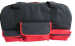 black and red zipper tool bag