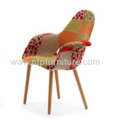 living room Eames fabric upholstered dining chair