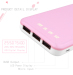 Portable mini power bank 8000mah mobile phone external backup battery 3 USB(5v 2A)