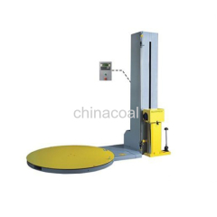 (Pre-stretch) and (Top plate) Automatic pallet wrapping machine automatic shrink wrap machine