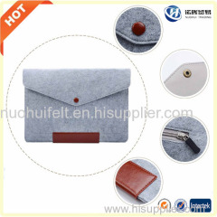 Top Manufacturer 10/11 /12/13/15/15.6 inch handmade felt laptop bag for macbook apple hp lenove