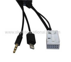 AUX Cable for VW RCD210 310 510 for iPhone 5 6 6S charge and play music