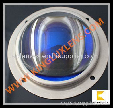 glass concave convex structure 78mm led lenses 130*80 degree for citizen 100W led streetlamp