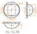 glass concave convex structure 78mm led lenses 130*80 degree for citizen 100W led streetlamp