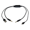 USB 3.5MM AUX Interface Cable Adapter To BMW & MINI for Samsung HTC Sony