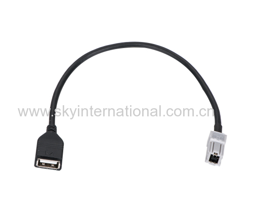 AUX Cable For Select Toyota & Lexus OEM USB Female Retention Adapter