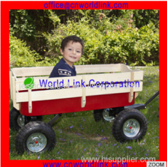 China Supply Cart for Yard Four Wheels Garden Wagon