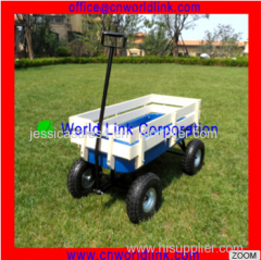 China Supply Cart for Yard Four Wheels Garden Wagon