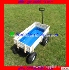 China Supply Cart for Yard Four Wheels Garden Wagon