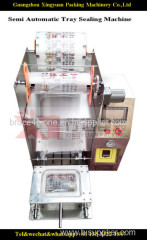 Desktop semi automatic plastic tray/food container/lunchbox sealing machine