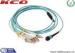Single Mode MTP MPO Fiber Breakout Cable 8 Cores LC 10G OM3 Patch Cord