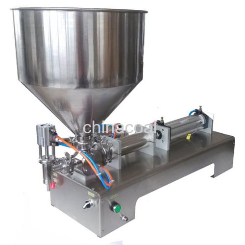 Pneumatic type filling machine for high viscosity liquid and paste