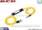 Low Loss Fiber Optic PLC Splitter 1X2 FTTH with FC UPC Corning Fiber Connectors