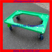 Four Wheels Heavy Duty Plastic Dolly Moving Plastic Pallet Tire Dolly Cart