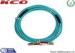 OM3 LC LC Duplex Fiber Optic Patch Cables / Armoured Fibre Optic Cable