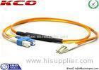 Duplex Fibre Optic Cable SC To LC Fiber Patch Cables MM SM