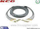 Multi Mode LC to LC 6 Cores Armored Fiber Optic Patch Cables Insertion Loss 0.2dB 3.0 mm Diameter